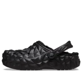 Classic Clog Lined Geometric «Schwarz»