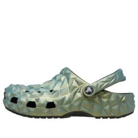 Classic Clog mit geometrischem Muster «Green»