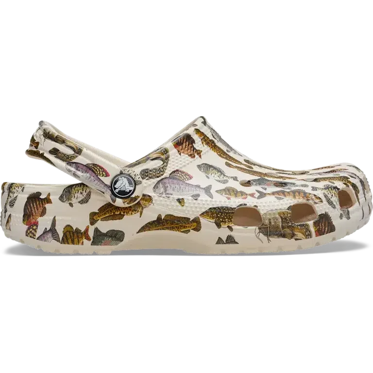 Classic Clog mit Süsswasserfisch-Motiv Classic Clog mit Süsswasserfisch-Motiv