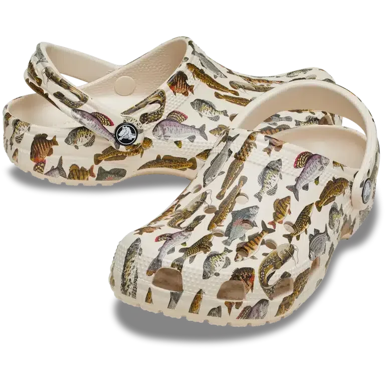 Classic Clog mit Süsswasserfisch-Motiv Classic Clog mit Süsswasserfisch-Motiv