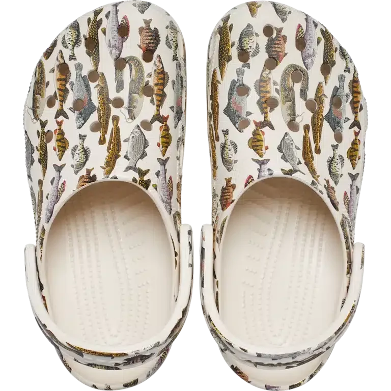 Classic Clog mit Süsswasserfisch-Motiv Classic Clog mit Süsswasserfisch-Motiv