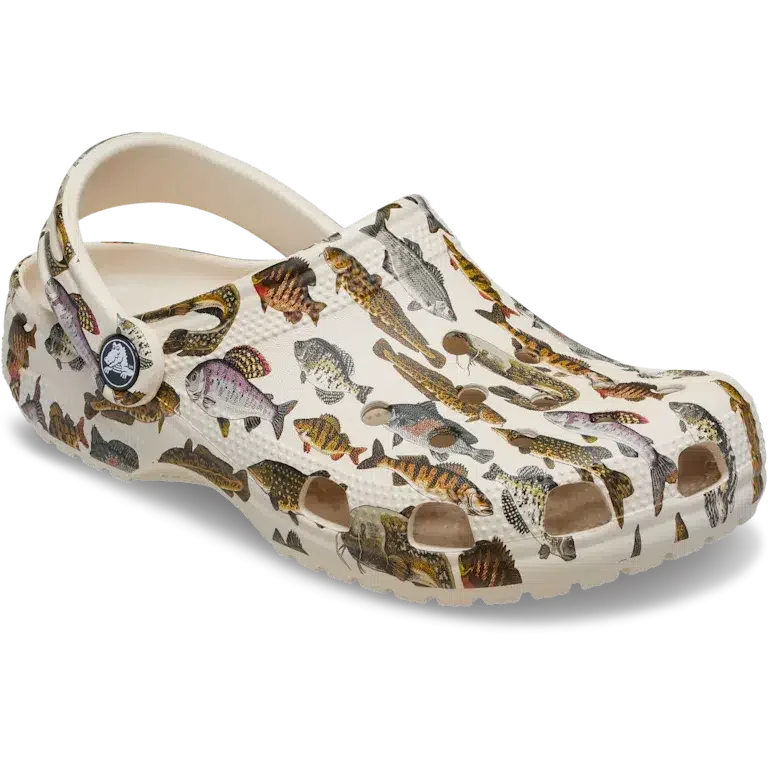 Classic Clog mit Süsswasserfisch-Motiv Classic Clog mit Süsswasserfisch-Motiv