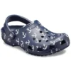 Classic Clog Sandalen mit Aufdruck, Tiefblau