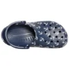 Classic Clog Sandalen mit Aufdruck, Tiefblau