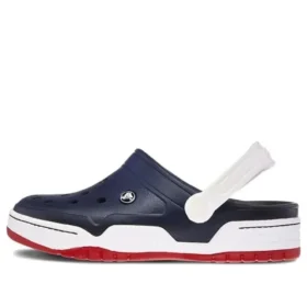 Classic Clog-Strandschuh Blau Weiss