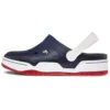 Classic Clog-Strandschuh Blau Weiss