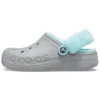 Classic Clog, warm und mit Fleece gefüttert «Grau-Blau»