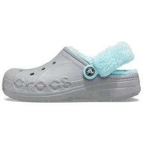 Classic Clog, warm und mit Fleece gefüttert «Grau-Blau»