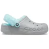 Classic Clog, warm und mit Fleece gefüttert «Grau-Blau»