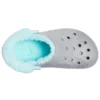 Classic Clog, warm und mit Fleece gefüttert «Grau-Blau»