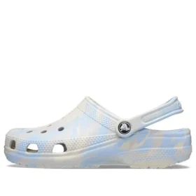 Classic Clog with Marbled Pattern «Blue Calcite Multi»