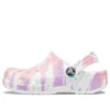 Classic Clogs mit Tie-Dye-Grafik «White Multi»