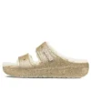 Classic Cozzzy Glitter Sandalen «Multi Gold»