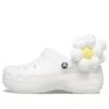 Classic Flower Clogs «Weiss»