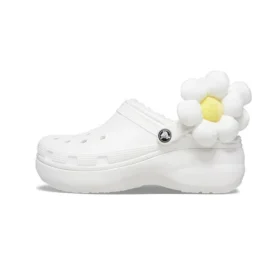 Classic Flower Clogs «Weiss»