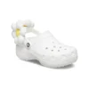 Classic Flower Clogs «Weiss»
