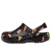 Classic Food Print Clogs «Schwarz Gelb»