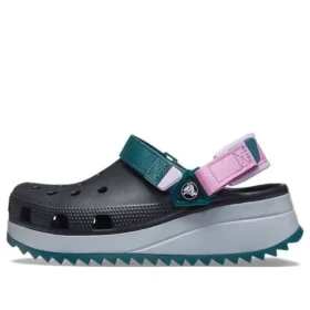 Classic Hiker Clog «Schwarz Grau Blaugrün»