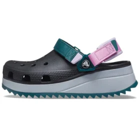 Classic Hiker Clog «Schwarz Grau Blaugrün»