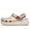 Classic Hiker Clogs «Beige-Weiss-Rot»