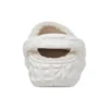 Classic Lined Clog with geometric pattern and lining «White»