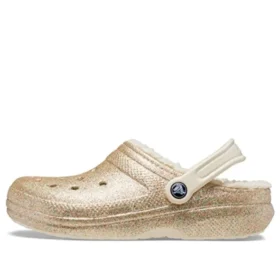 Classic Lined Clogs mit Glitter «Gold»