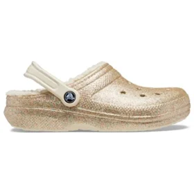 Classic Lined Clogs mit Glitter «Gold»