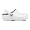 Classic Lined Clogs «White Grey»