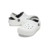 Classic Lined Clogs «White Grey»