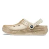 Classic Lined Clogs with Glitter «Gold-Weiss»