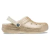 Classic Lined Clogs with Glitter «Gold-Weiss»