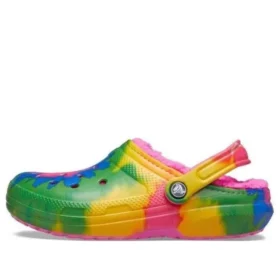 Classic Lined Clogs with Tie-Dye pattern and Fleece lining «Multi-Color» Classic Lined Clogs with Tie-Dye pattern and Fleece lining «Multi-Color»