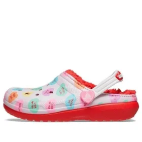 Classic Lined Elevated Sweethearts Clogs «Rot-Weiss»
