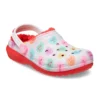 Classic Lined Elevated Sweethearts Clogs «Rot-Weiss»