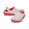 Classic Lined Elevated Sweethearts Clogs «Rot-Weiss»