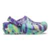 Classic Lined Marbled Clog «Neon Purple Multi»