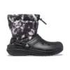 Classic Lined Neo Puff Tie-Dye-Stiefel «Black White»