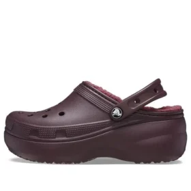 Classic Lined Platform Clog «Dark Cherry»