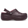 Classic Lined Platform Clog «Dark Cherry»