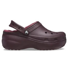 Classic Lined Platform Clog «Dark Cherry»