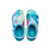 Classic Lined Solarized Clogs «White Blue Aqua»