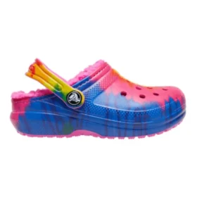Classic Lined Tie-Dye Graphic Clogs «Blue Pink»
