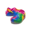Classic Lined Tie-Dye Graphic Clogs «Blue Pink»