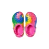 Classic Lined Tie-Dye Graphic Clogs «Blue Pink»