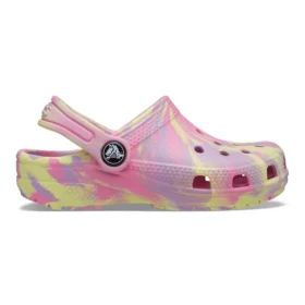 Classic Marbled Clogs «Pink Gelb»