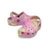 Classic Marbled Clogs «Pink Gelb»