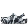 Classic Marbled Clogs «Schwarz-Weiss»