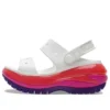 Classic Mega Crush Sandal «Weiss Rot Lila»