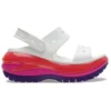 Classic Mega Crush Sandal «Weiss Rot Lila»