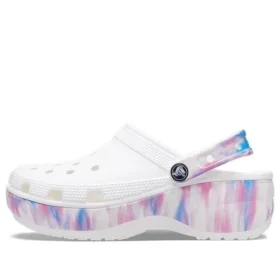 Classic Platform Clog «Weiss-Lila»